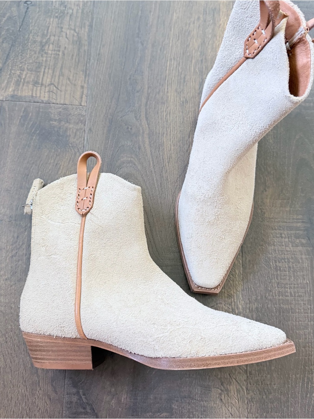 Free People We The Free Wesley Ankle Boots | English Khaki | 36.5/6.5 - Picture 7 of 8